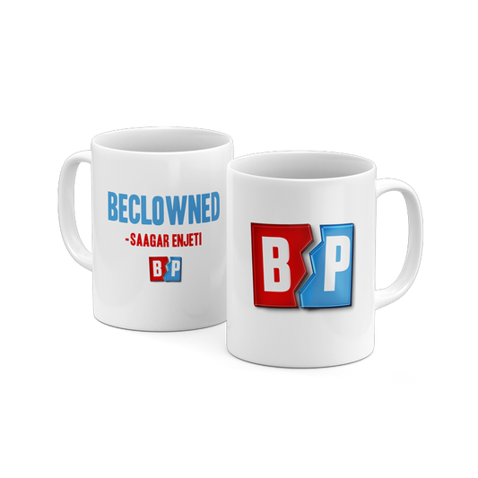 Picture of Beclowned Mug from Breaking Points Podcast